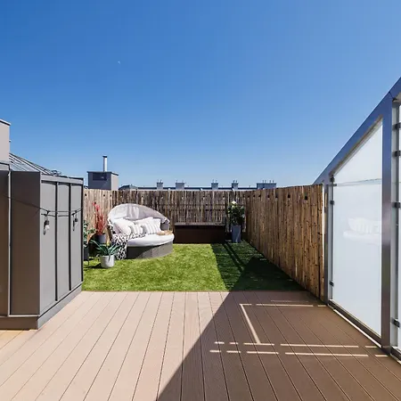 Apartament Sunset Loft 2 Sypialnie Z Tarasem I Zachodami Slonca - Praia Gdynia